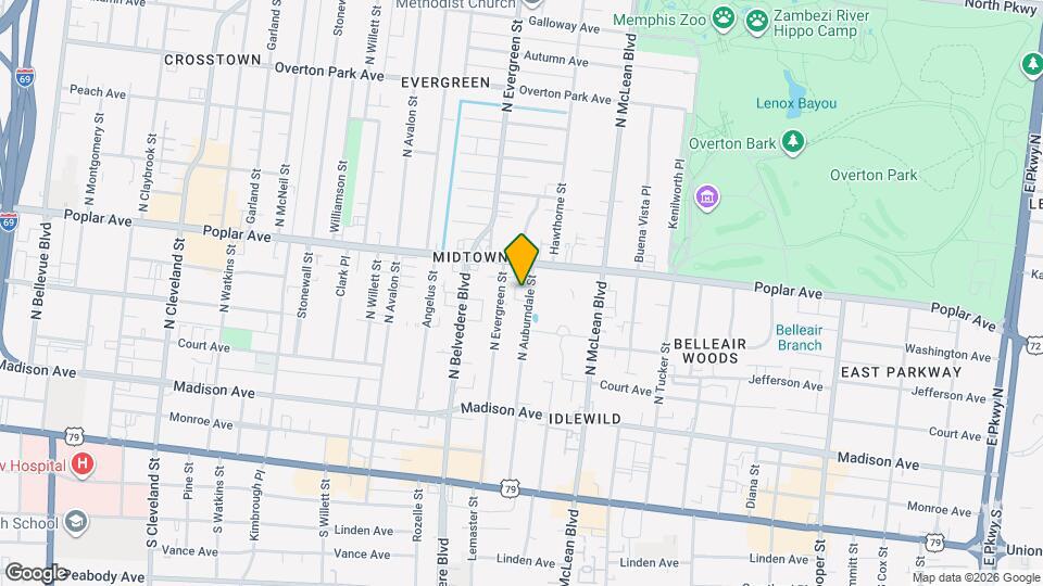 155 N Auburndale St Map and Location Details