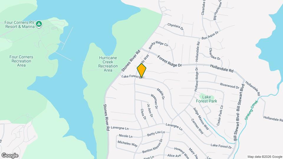 423 Lake Forest Dr Map and Location Details