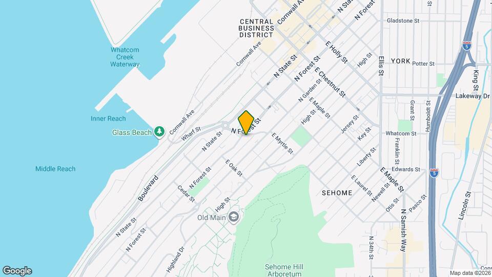 740 N Forest St Map and Location Details