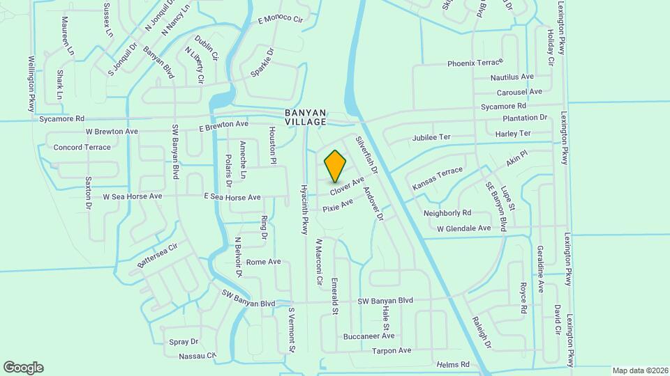 208 Clover Ave Map and Location Details