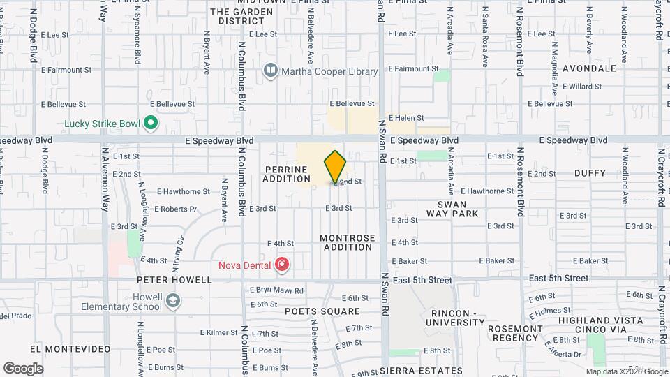 954 N Desert Ave Mapa y Detalles de la Ubicación