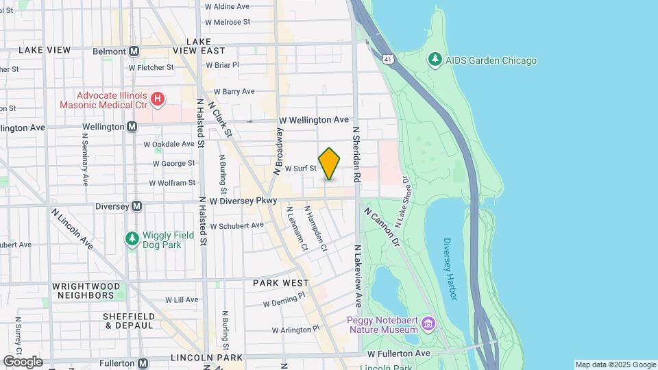 2819 N Pine Grove Ave, Unit 3A Map and Location Details