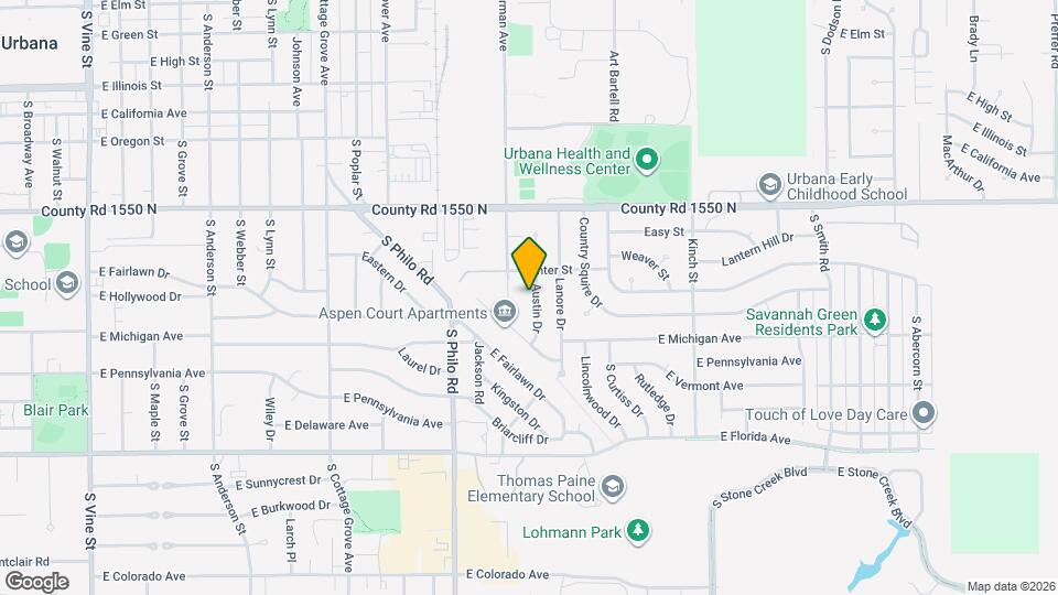 1109 Austin Dr Map and Location Details