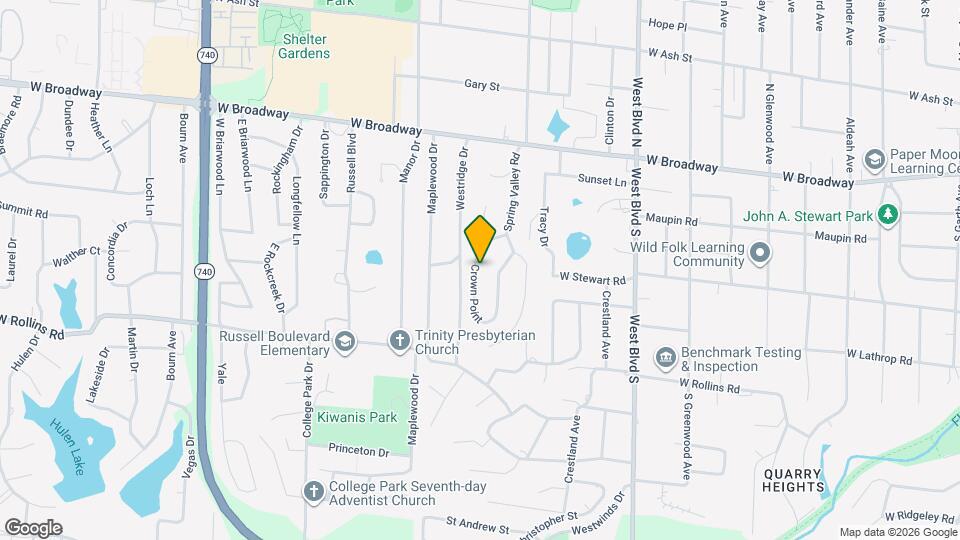 322 Crown Point Map and Location Details