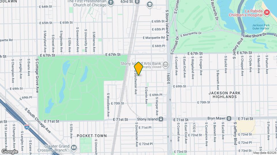 6823 S Dorchester Ave Map and Location Details