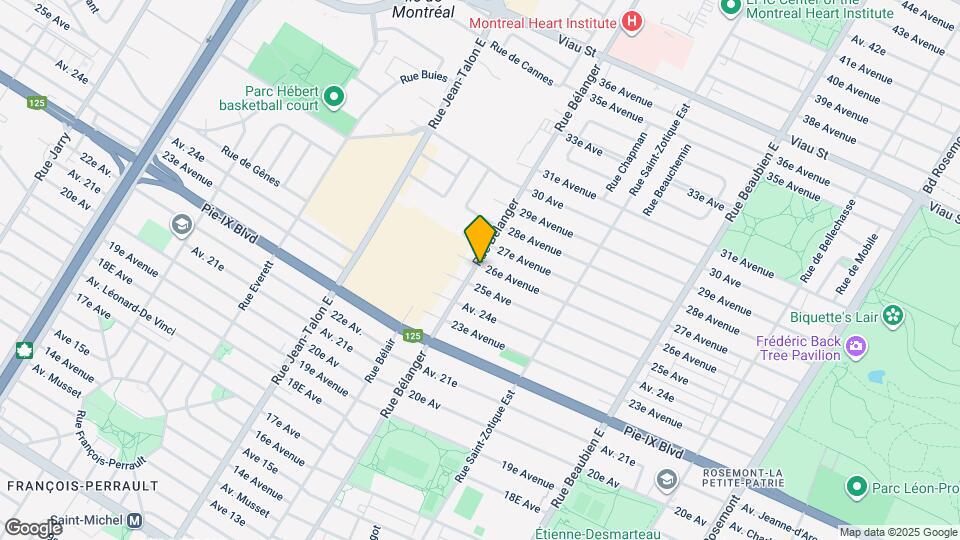 4344 Bélanger Rue Map and Location Details