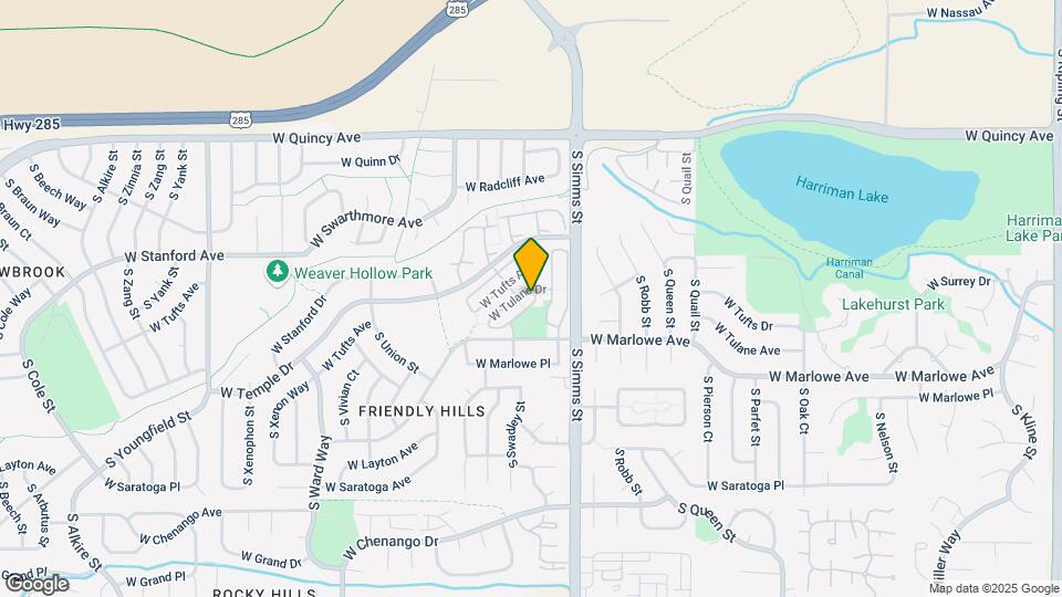 4645 S Swadley Way Map and Location Details