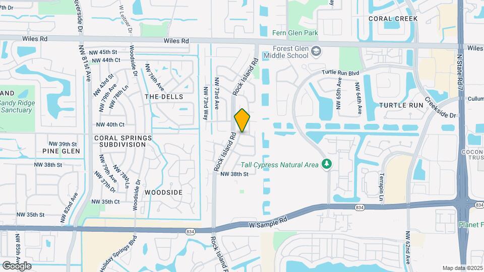 3919 NW 72nd Dr Map and Location Details