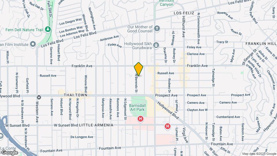 1806 N Berendo St Map and Location Details