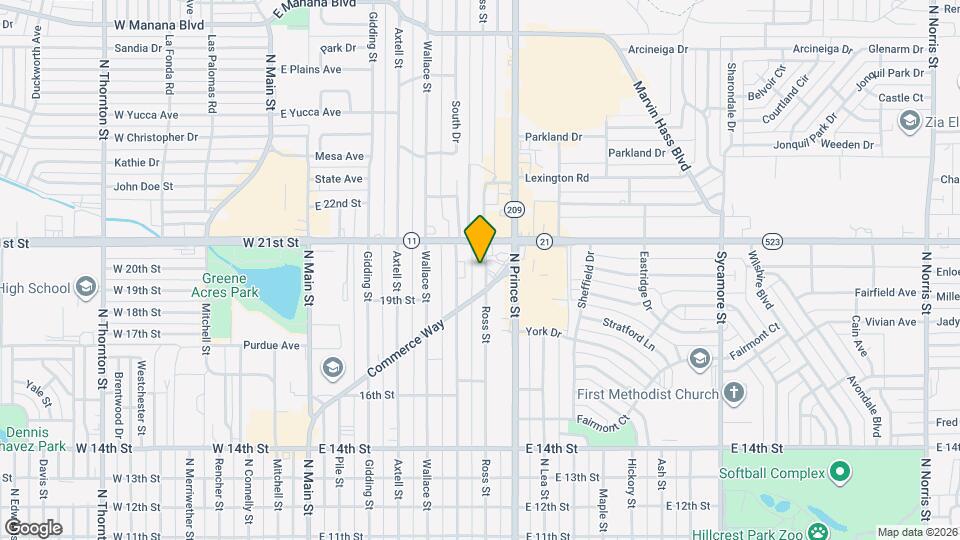 2000 Ross St Map and Location Details