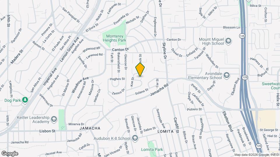 8150 Dodie St Map and Location Details