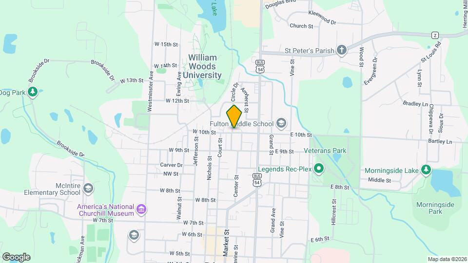 101 E 10th St Map and Location Details