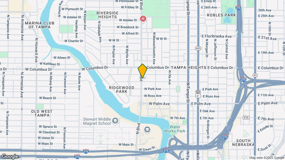 419 W Frances Ave Map and Location Details