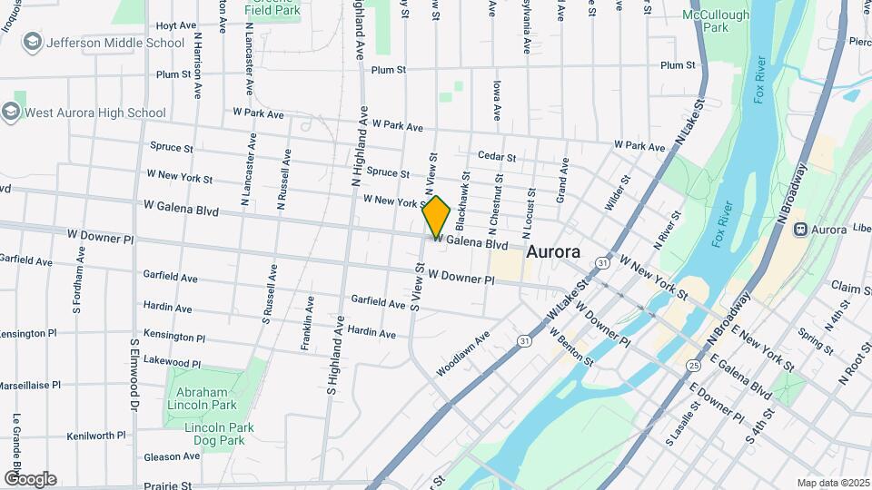 450 W Galena Blvd Map and Location Details