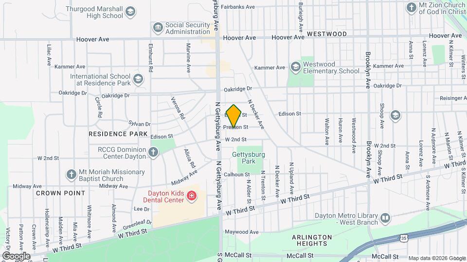 2924 Preston St Map and Location Details