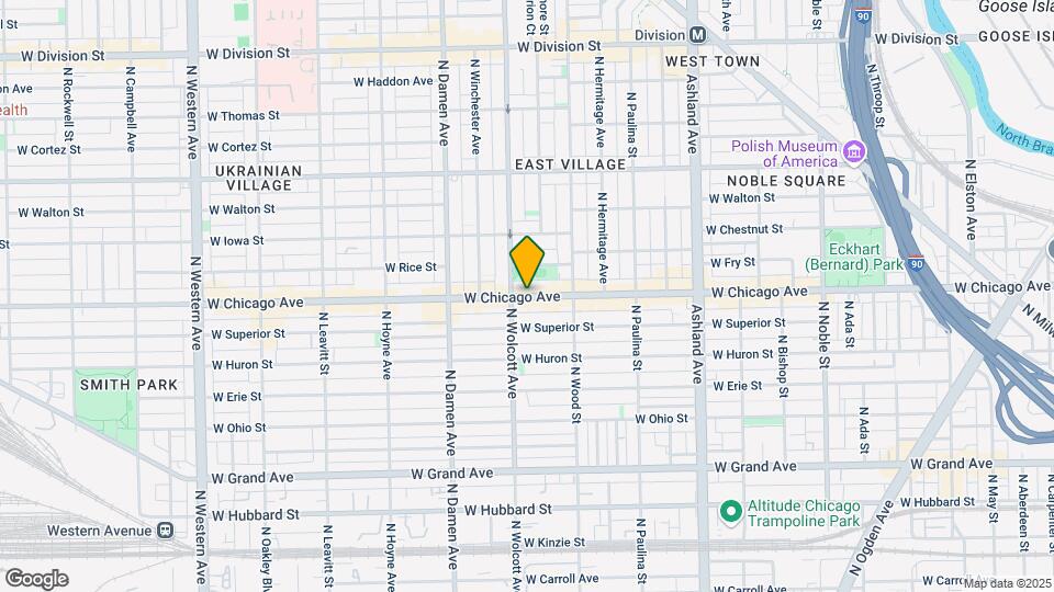 1840 W Chicago Ave Map and Location Details