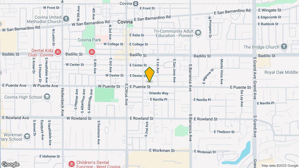 235 E Puente St Mapa y Detalles de la Ubicación