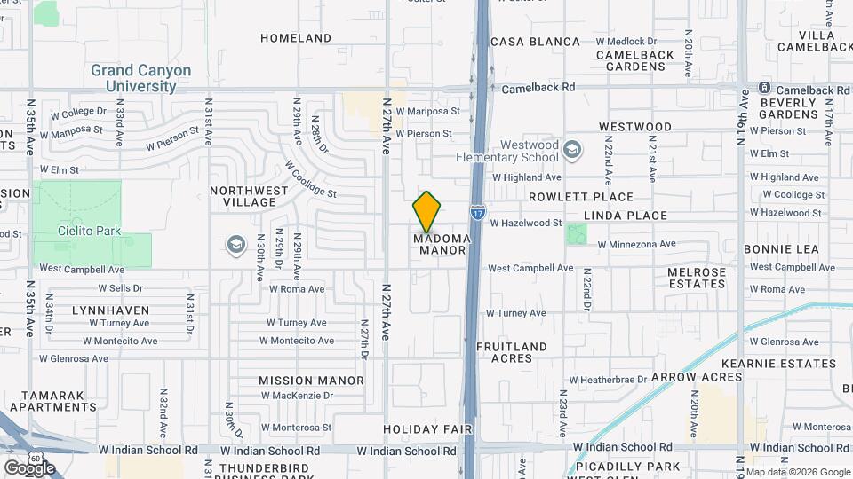 4559 N 26th Dr Map and Location Details
