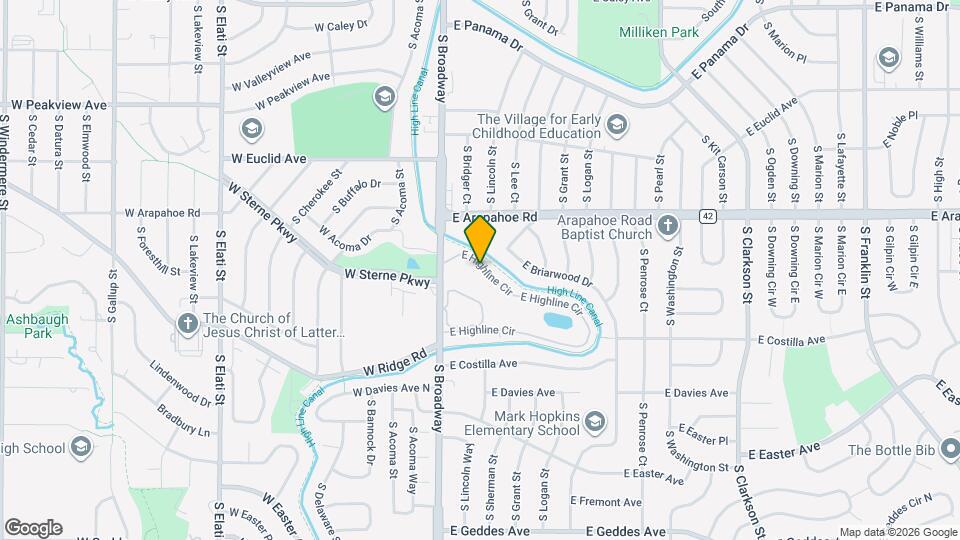 140 E Highline Cir Map and Location Details