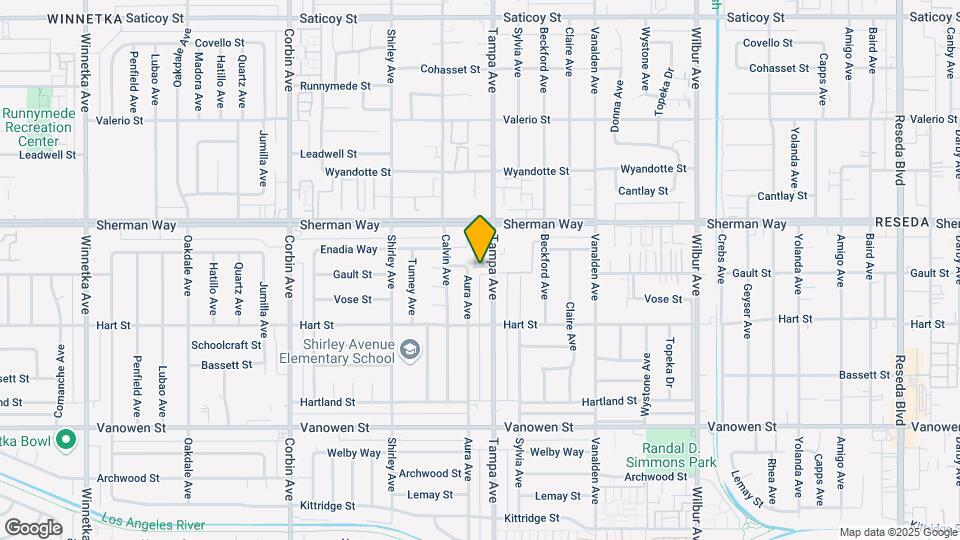7105 Tampa Ave Map and Location Details