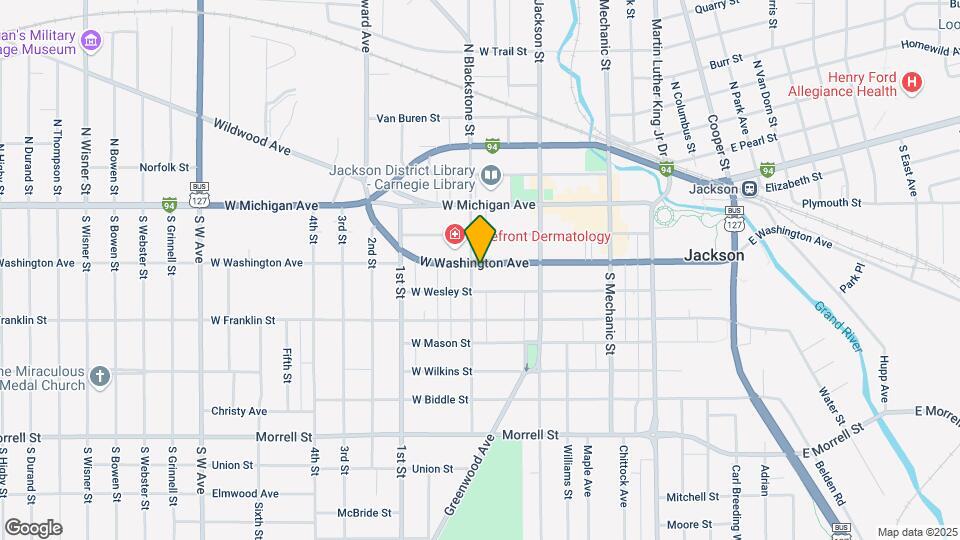235 W Washington St Map and Location Details