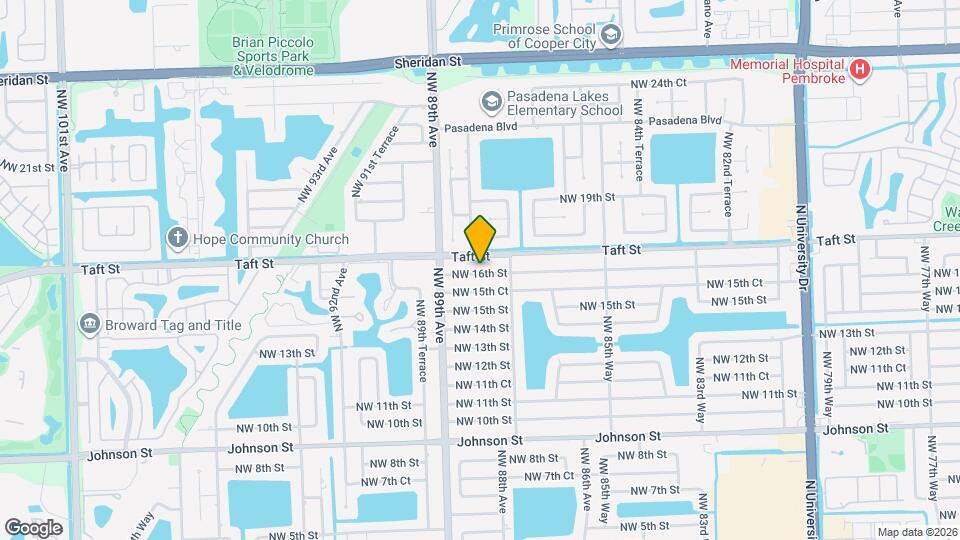 8811 NW 16th St Map and Location Details