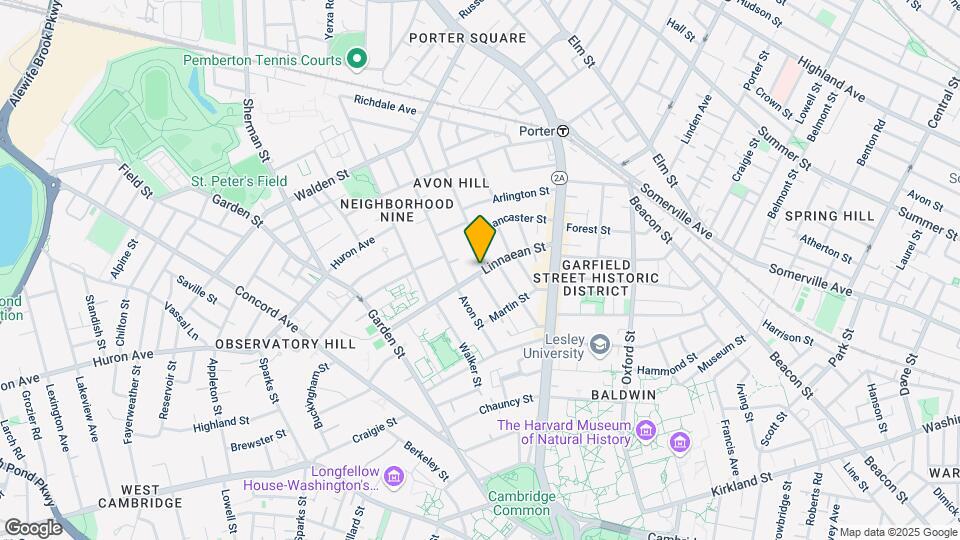 27 Linnaean St, Unit 6 Map and Location Details