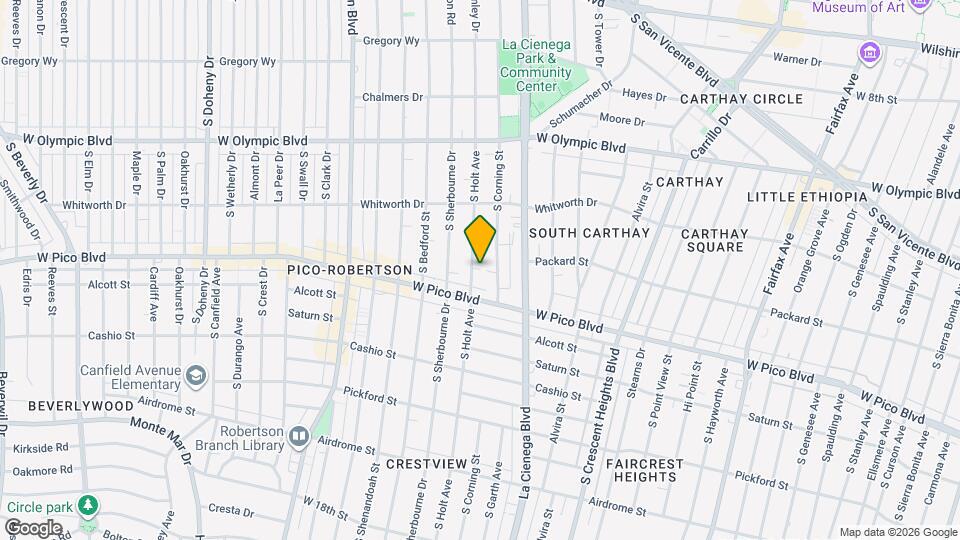 1230 S Holt Ave Map and Location Details