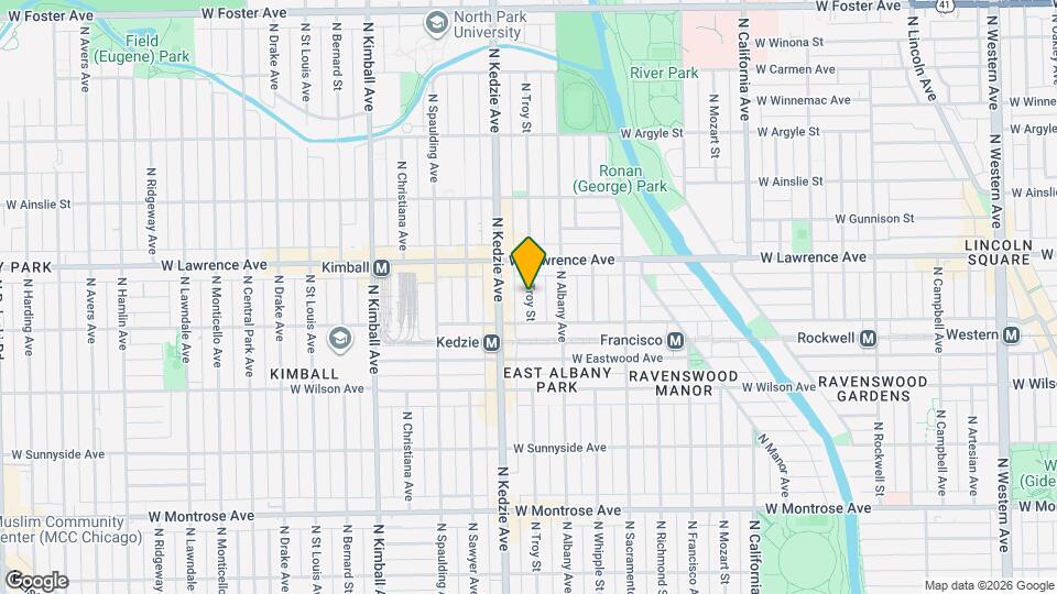 4724 N Troy St, Unit 2 Mapa y Detalles de la Ubicación