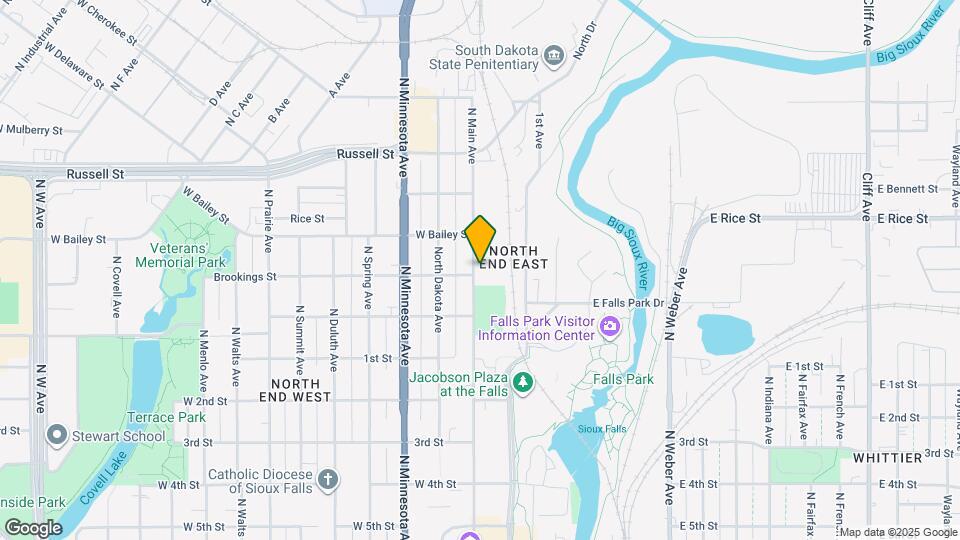 1108 N Main Ave Map and Location Details