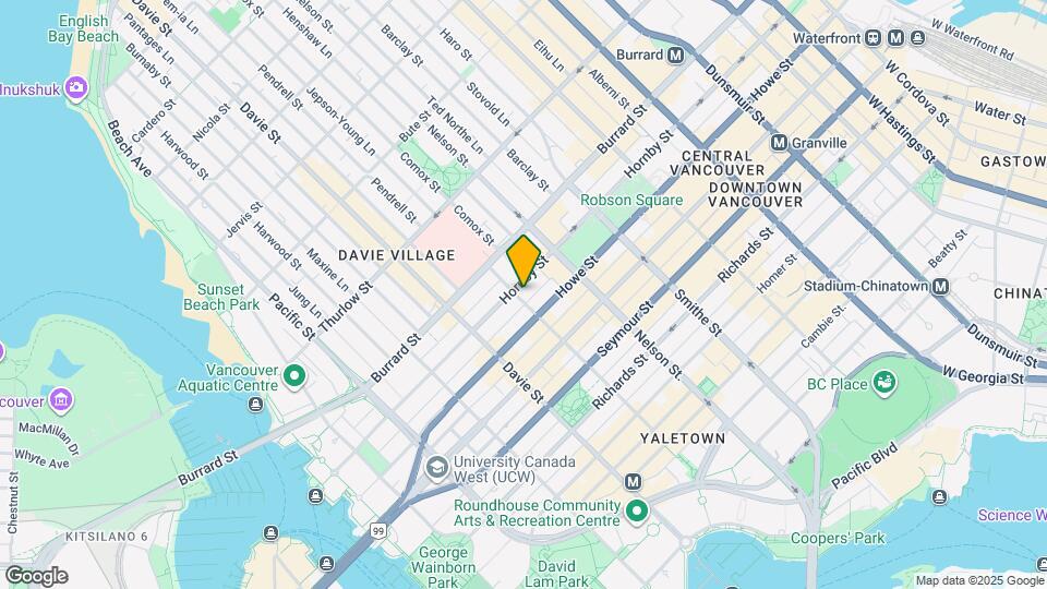 887 Helmcken St Map and Location Details