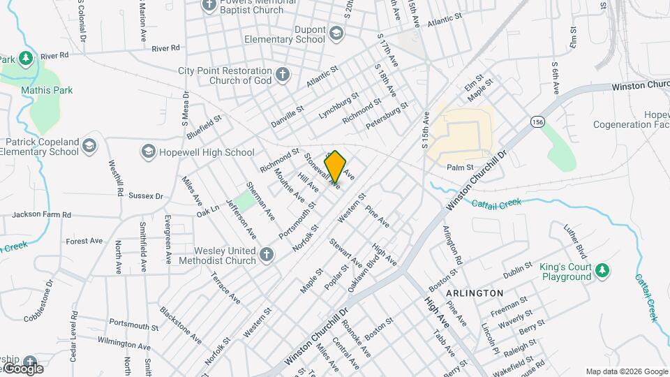 602 Stonewall Ave Map and Location Details