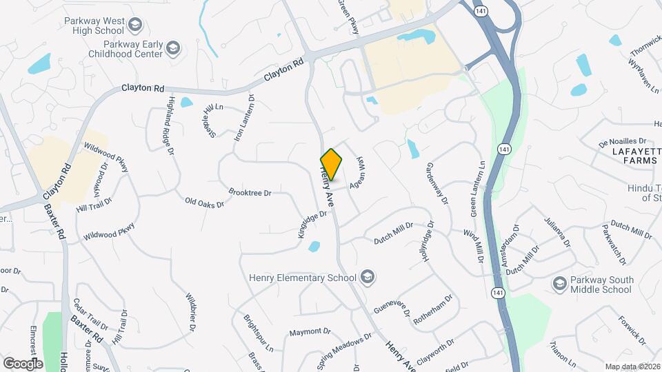 736 Henry Ave Map and Location Details