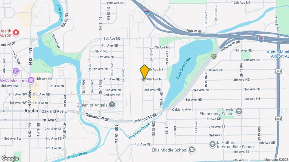 406 11th St NE Map and Location Details