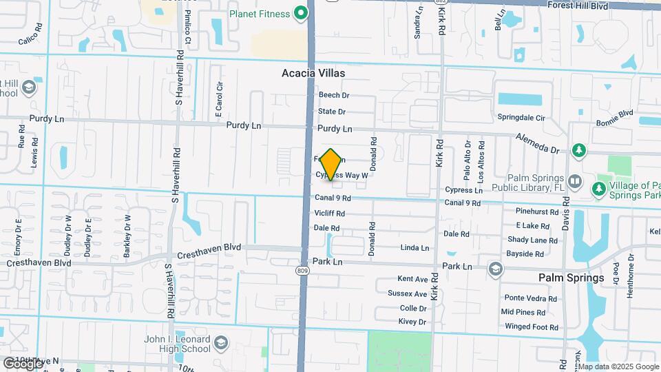 401 Cypress Wy Map and Location Details