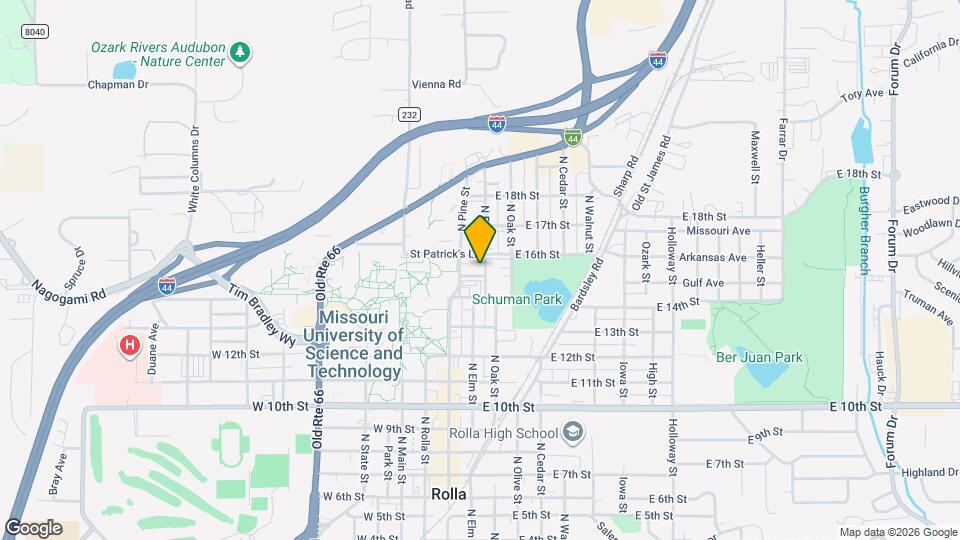 100 W 15th St Map and Location Details