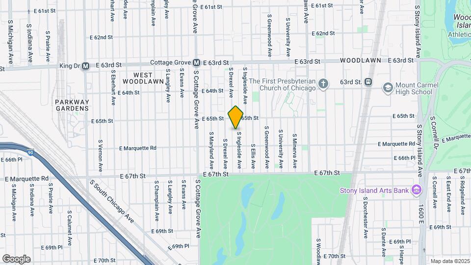 6530 S Ingleside Ave, Unit 1 Map and Location Details