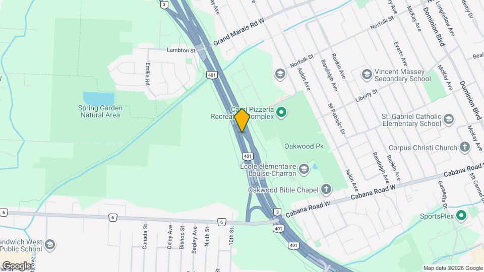 401 ON-401 Map and Location Details