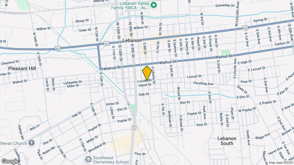 305 S 8th St Map and Location Details