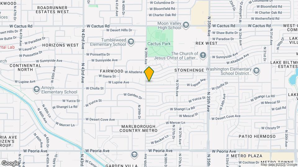 3844 W Lupine Ave Map and Location Details