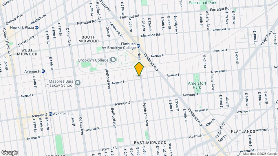 2923 Avenue I-Unit -2F Map and Location Details