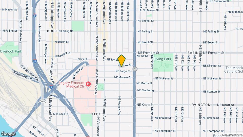 3216 NE Rodney Ave Map and Location Details