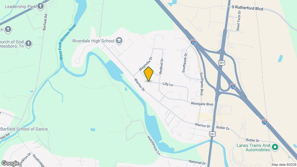 621 Lilly Ln Map and Location Details