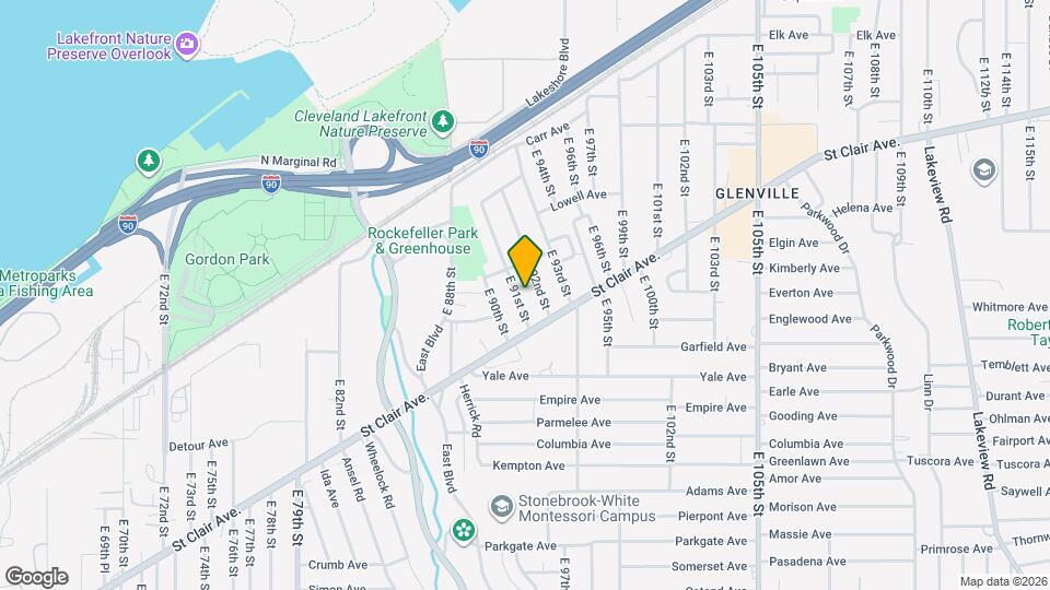 759 E 91st St Map and Location Details