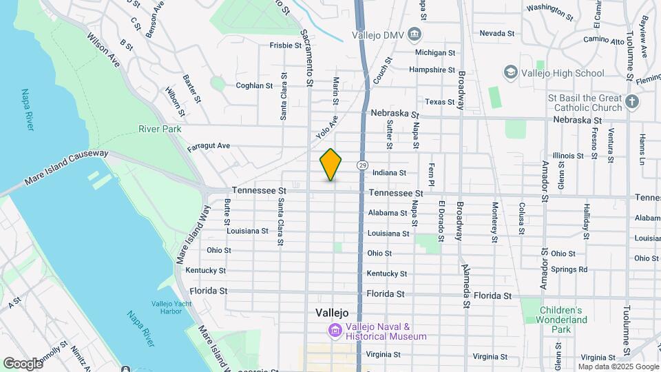 1414 Marin St Map and Location Details