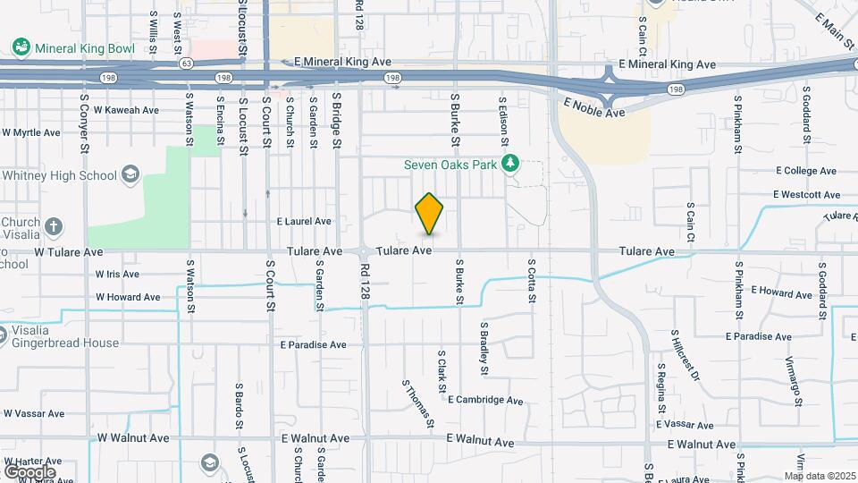 620 E Tulare Ave Map and Location Details