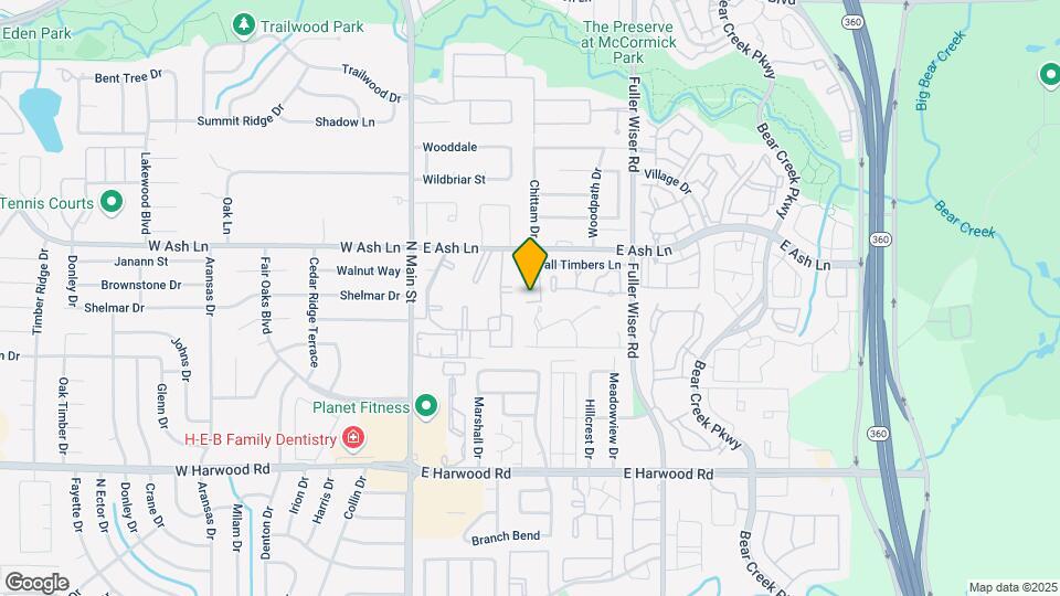 1501 Cedar Elm Dr Map and Location Details