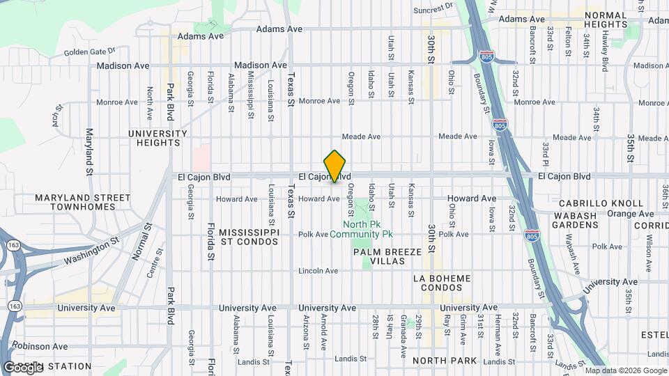4243 Hamilton St Map and Location Details