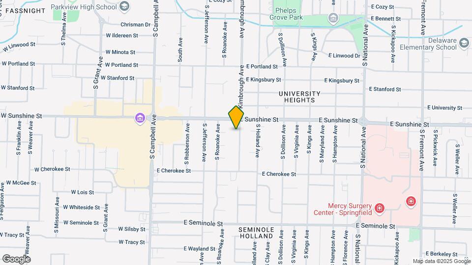 1833 S Kimbrough Ave Map and Location Details