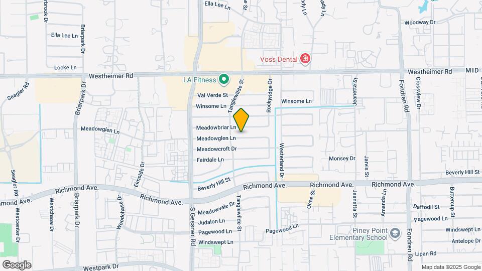9538 Meadowglen Ln Map and Location Details